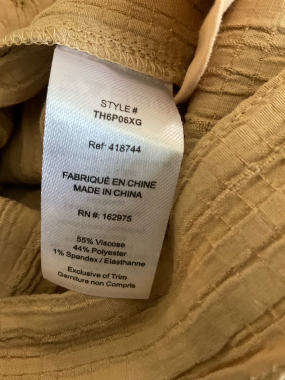 The Range Woven Ripple Jumpsuit-Tan-Small - Picture 7 of 7